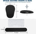 Hasinart Ergonomic Mouse Pad and Keyboard Wrist Rest with Massage Design, Space-Saving Mouse Pad Wrist Support, Memory