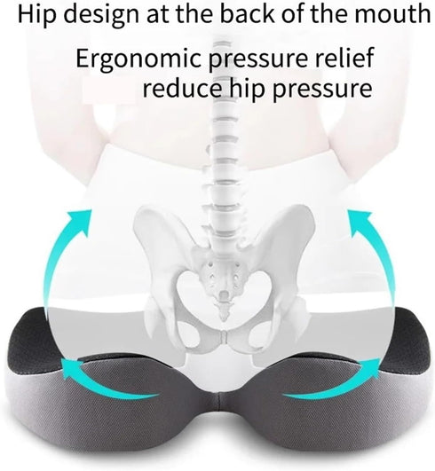 GENTERUN Tailbone Fit for Orthopedic Memory Foam Prostate Cushion - Non-Slip Relief for Sciatica Pain - Comfortable