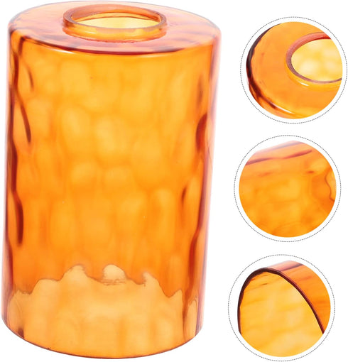 Bulbs Glass Lampshade Candelabra Cylinder Lamp Shade Chandelier Light Covers Bathroom Decorations Amber Light