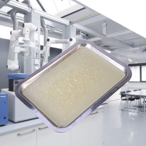 UKCOCO Wax Dissection Tray - Stainless Steel Dissecting Tray Biological Laboratory Equipment for Junior Senior School (18x25cm)