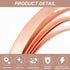 BENECREAT 6.5FT Copper Sheet Roll, 0.4" Width 18 Ga, Pure Copper Strip for DIY Projects, Unplated Metal Foil