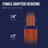 Supply Giant DDGA0120-5 Female Adapter Reducing Fitting, Sweat x FIP Connections, 1/2 X 1/4, Copper