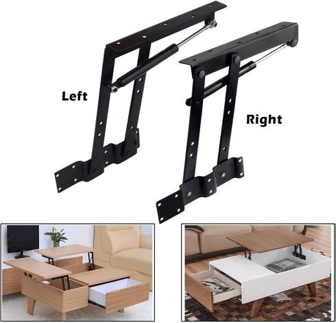 2pcs Folding Lift up Top Coffee Table Lifting Frame Desk Mechanism Hardware Fitting Hinge Spring Standing Rack Hinge