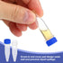 PATIKIL 1.5ml Plastic Cryogenic Vials, 25 Pcs Screw Top Frozen Test Tubes for Lab Science, Blue Cap