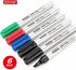 ZEYAR Permanent Markers, Chisel Tip Medium Point, Waterproof & Smear Proof Ink, Quick Drying (3 Black, 1 Blue, 1 Red, 1