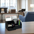 UnionBasic Multifunctional Desk Organizer, Leather Desktop Pen Holder for Business Cards, Pens, Mobile Phones, Black