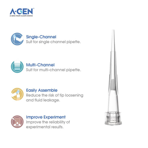 10uL Filter Racked Universal Pipette Tips, with Graduation, Gamma Sterile, DNase/RNase Free, Non-Pyrogenic (10 Racks of