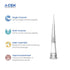 10uL Filter Racked Universal Pipette Tips, with Graduation, Gamma Sterile, DNase/RNase Free, Non-Pyrogenic (10 Racks of