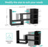 NUTIKAS Desk Shelves Desktop Organizer Shlef - Black Office Organization for Top of Desk Organizers and Accessories