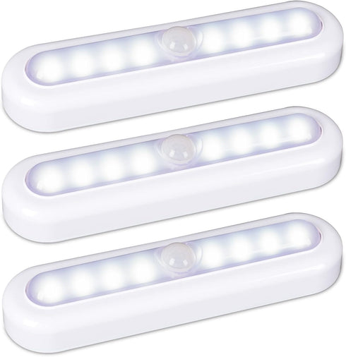STAR-SPANGLED 3 Pack 7 Motion Sensor Lights Indoor Battery Operated, Stick on