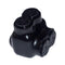 Black Insulated Multi-Tap Connector - 2 Wire Port Electrical Wire Connectors, 350-6 Wire Range, Dual-Rated