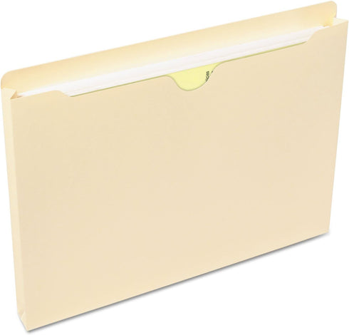 Smead File Jacket, Straight-Cut Tab, 1" Expansion, Letter Size, Manila, 50 per Box