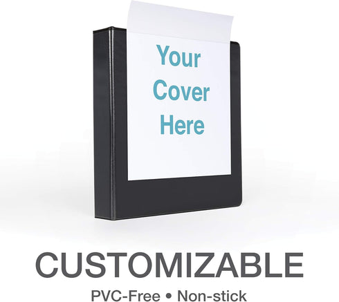 Oxford 3 Ring Binders, 1 inch ONE-Touch Easy Open D Rings, Durable ClearVue Binders for School Office (4 PK)