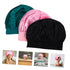 3pcs Satin Sleep Cap for Women Soft Night Bonnet with Wide Elastic Band Hair Protector for Sleeping for Curly Hair Care