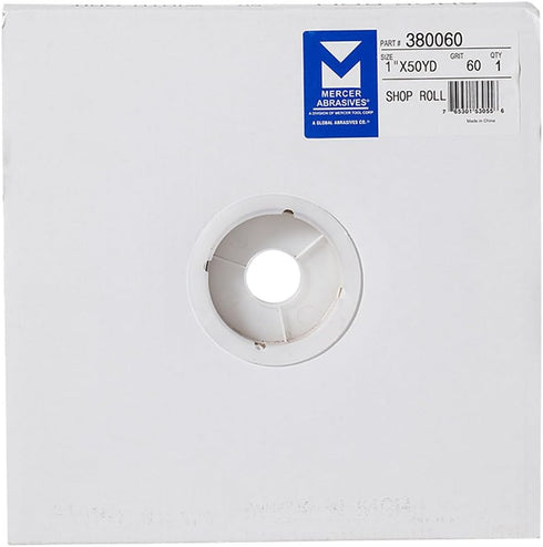 Mercer Industries Shop Roll, 1" x 50 yards, 60 Grit