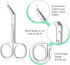YBEATY 2 Pcs Ostomy Scissors Stainless Steel Curved Scissors Urothrostomy Surgical Nursing Bandage Supplies for Doctors