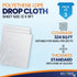 3 Pack 12 x 9 ft Extra Large Painter s Plastic Drop Cloth, Light & Durable Dust Cover, Clear Plastic Sheeting for