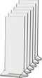 Marketing Holders 6 Pack Rack Card Frame Sign Holder 4 x 9