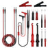 13pcs 4mm Banana Plug Test Leads Kit, Digital Electrical Test Probes Set with Alligator Clips and Wire-Piercing Back