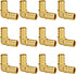 SUNGATOR 1/2 Inch 90 Degree Elbow PEX Fittings, No Lead Brass Crimp for Plumbing Jobs (12-Pack)