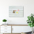 Wooden Planks Print Magnetic Surface Dry Erase Board 30 x 20 inches, Frameless Decorative White Board