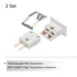 MECCANIXITY U Type Thermocouple Wire Connectors Male Plug with Mini Socket for High Temperature 220°C
