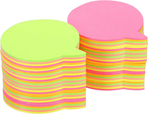 PATIKIL 2.7 x 2.4 Inch Animal Shape Sticky Notes, 12 Pads, Cute Self-Stick Memo Pads, 100 Sheets/Pad, 5 Colors