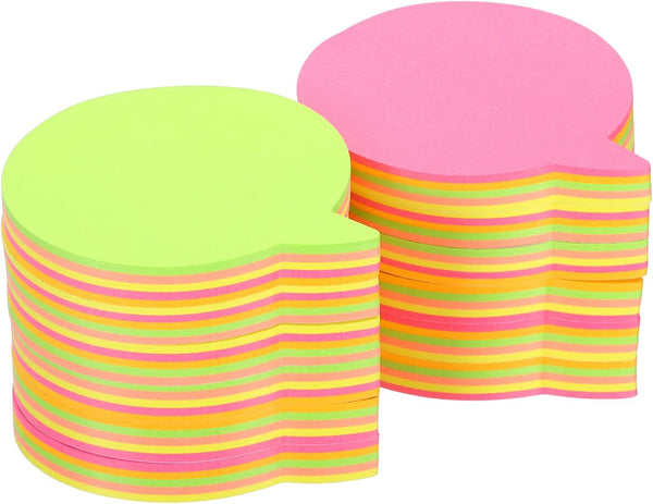 PATIKIL 2.7 x 2.4 Inch Animal Shape Sticky Notes, 12 Pads, Cute Self-Stick Memo Pads, 100 Sheets/Pad, 5 Colors