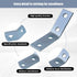 CNQLIS Strut Channel Angle Bracket Fitting 1-5/8" with 4 Holes, 45 Degree Corner Brace, Steel Electrogalvanized (10Pcs)