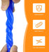 Tubes,9.84Ft 5/32" ID15/64" (4mm6mm) Silicone OD Blue Food Grade Silicone tubing,For Food Grade Soft Milk Beer