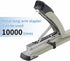 Long Reach Stapler with 2000 Staples & Remover, Full Strip, 20-25 Sheet Capacity, Gray, Built-in Ruler