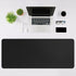 Black Gaming Mouse Pad - Large 31.5 x 11.8 in Computer Pad with Anti-Slip Rubber Base and Stitched Edges
