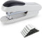 M&G Desktop Stapler (Grey) with 25 Sheet Capacity, Two Binding Modes & 1000 Staples for Office, School, Home