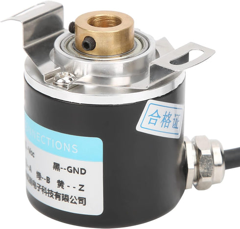 Incremental Optical Rotary Encoder, DC5-24V 30mA for Office Automation, 3-Phase Half Hollow Shaft