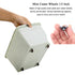 Mini Caster Wheels 0.5 Inch Low Profile Fixed Casters with Screws, 8 Pack for Small Appliances Furniture