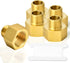 TAISHER 5PCS Brass Pipe Fitting, Reducer Adapter, 1/4-Inch Male Pipe x 1/4-Inch Female Pipe