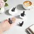 4Pcs Closet 1.4x2.3x1in AHANDMAKER Vintage Cat Drawer Pull Knobs Black Iron Cabinet Door Handles for Kitchen Cupboard