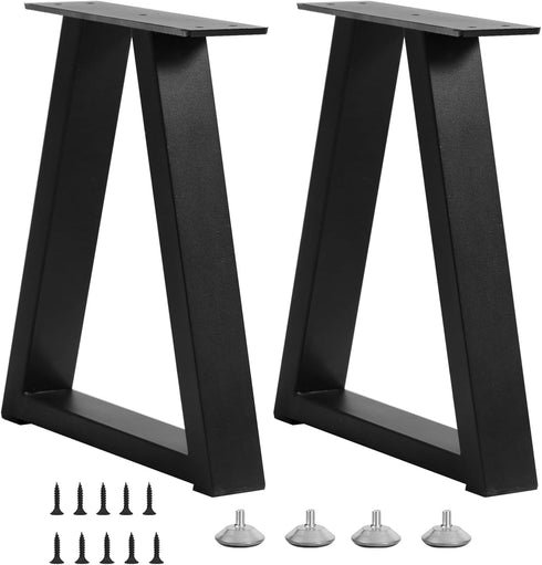 Y-CFHFC 16 Inch Trapezoid Bench Legs Metal Coffee Table Legs, End & Side