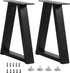 Y-CFHFC 16 Inch Trapezoid Bench Legs Metal Coffee Table Legs, End & Side
