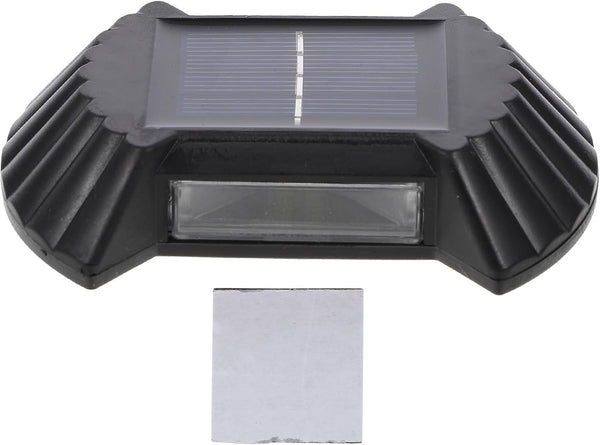 KALLORY Solar Powered Outdoor Wall Light Warm White 8-led Yard and Garden