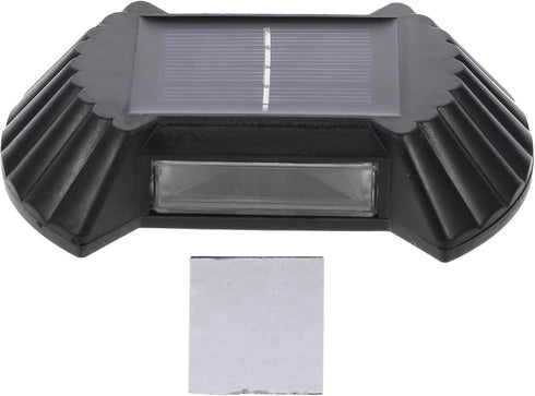 INOOMP Waterproof Solar Wall Light with 8 Warm LED Bulbs, Outdoor Garden