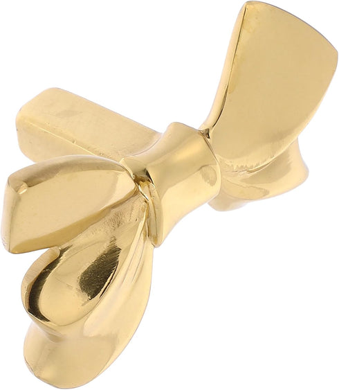 ULTECHNOVO Brass Bowknot Cabinet Handle and Dresser Drawer Pull, 50x31x25mm Brass Knob