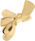 ULTECHNOVO Brass Bowknot Cabinet Handle and Dresser Drawer Pull, 50x31x25mm Brass Knob