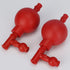 stonylab 2-Pack Rubber Transfer Bulbs, 65 ml Red Rubber Filling Bulbs for Pipettes