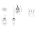 Toggle Switch AC 5A/125V 2A/250V, 3 Pin Terminals On/Off/On 3 Position SPDT Mini Toggle Switch, 10Pcs