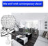 Ygapuzi E14 Modern Crystal Wall Light Flush Mount Wall Sconces Lamp Chrome Finish Bedside Lighting Fixture with Socket