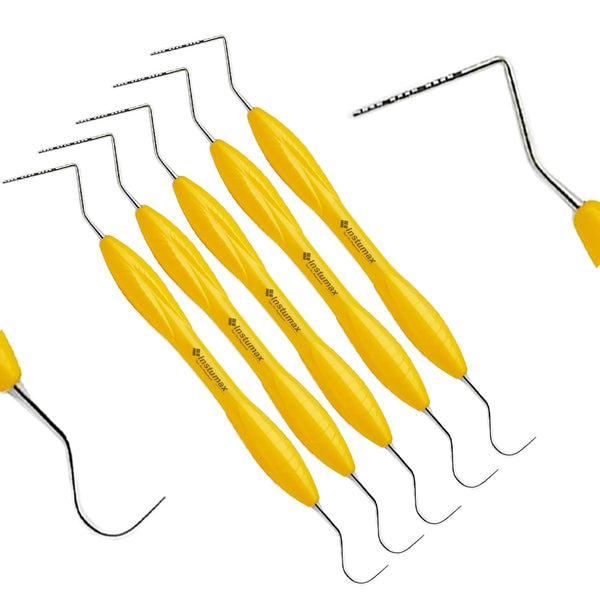 Probe UNC 23/15 Yellow Silicone Handle Stainless Steel Dental Periodontal Measuring Probe