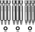 Mesee 9Pcs Square Head Screwdriver Bits with 1/4 Inch Hex Shank, S2 Steel Magnetic Square Screw Driver Bit Set SQ1 SQ2 SQ3 Electric Hand Square Screws Tool Accessory, 50mm Length by Mesee