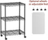3 SINGAYE Small Wire Shelves Kitchen Pantry Close Home Organizers and Storage Bathroom Shelf Laundry Room Organization