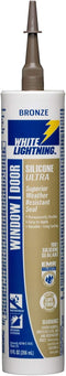 White Lightning W31103510 Silicone Ultra Window and Door Sealant, Bronze, 10 fl. oz.